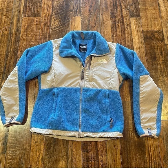 Women’s The North Face Sz Small Polartec Fleece Jacket Blue Gray‎ Full Zip - Picture 1 of 6